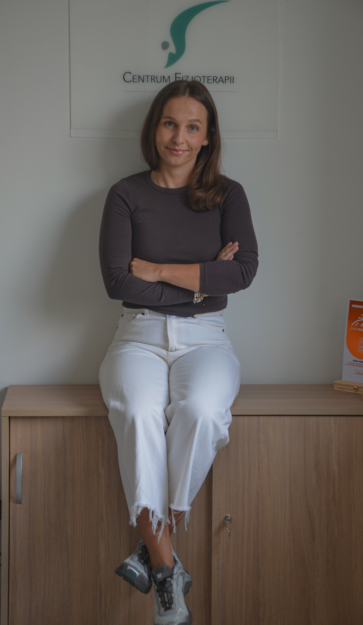 Maria Grabowska podczas pracy z pacjentem